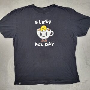 Tokidoki  Shirt‎ Men XXL Gudetama Graphic Tee Animation Cyber Cartoon Sleep Day